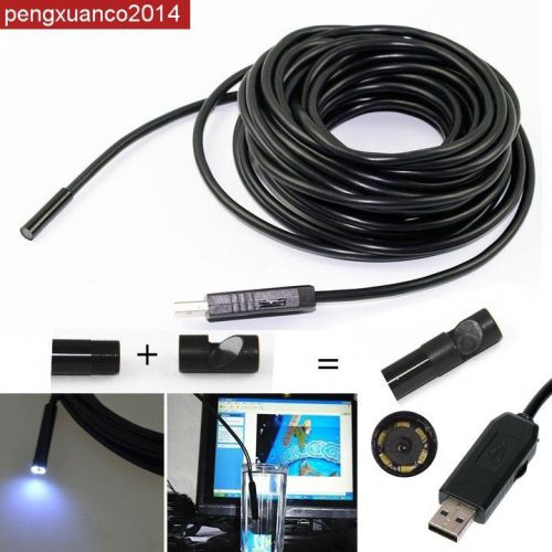 7mm Lens USB Endoscope 6 LED IP67 Waterproof Camera Endoscope 5M,Mini K73