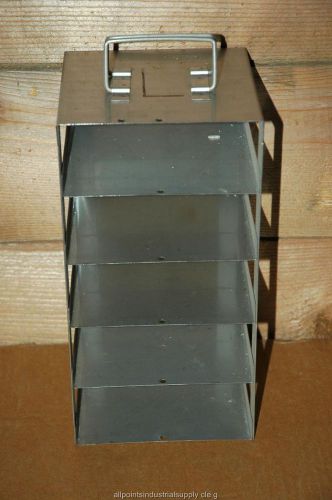 Cryogenic Cryo Storage Rack Stainless Steel -80 Freezer Tray Rack 5.5 x 5.5x 11&#034;