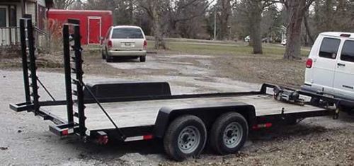 Used 18ft 10k gatormade bobcat skidsteer equipment trailer for sale