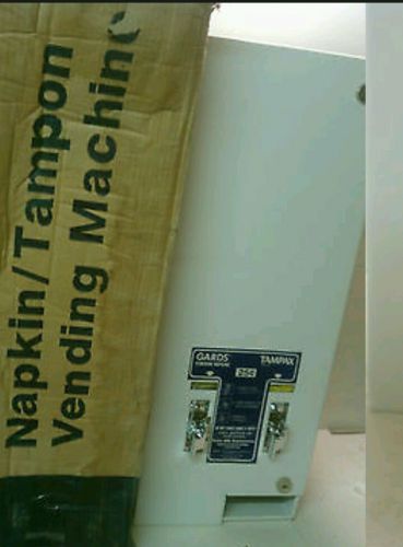 Dual sanitary napkin /  tampon vending machine 25 cents hospeco d1-25  unused for sale