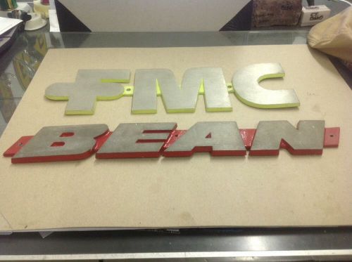 FMC BEAN advertising company logo agriculture machinery signs