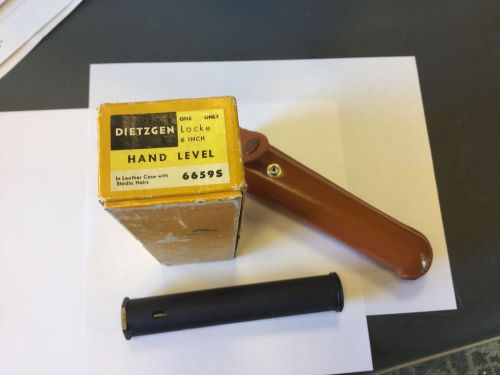 Vintage Dietzgen Surveyor Hand Level Construction Engineering Tool #6659S W/case
