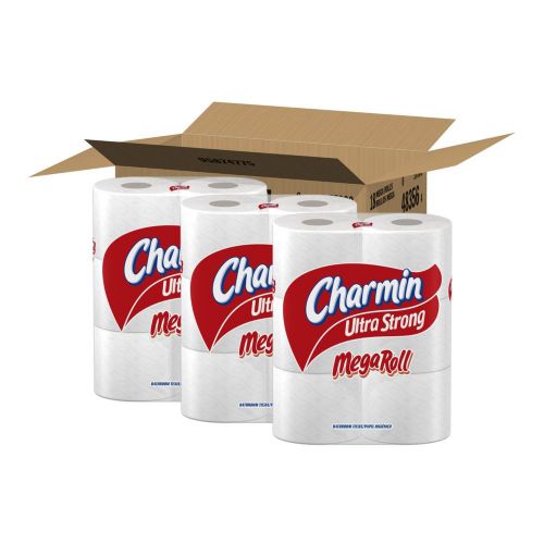 18 Roll Box Of Charmin Ultra Strong Toilet Paper Mega Rolls,