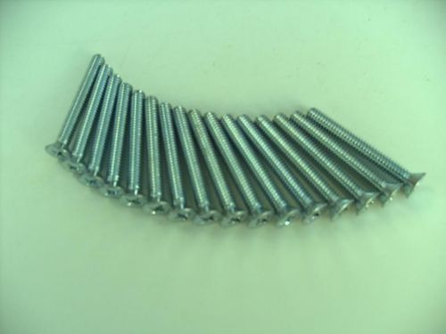 16 pcs used  1/4&#034; x 2&#034; phillips tapered head standard thread stove bolts. for sale