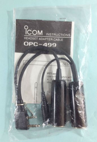 ICOM OPC-499 Headset Adapter for IC-A24 IC-A6 IC-A22 IC-A3 IC-A14 IC-A14S - NEW-
							
							show original title