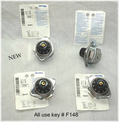 Four New Master Locker Combination Locks 1630