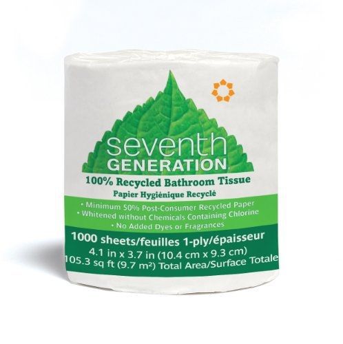 Seventh Generation Bathroom Tissue, 1000 Sheets Per Roll (Pack of 60)