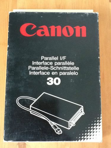 NIB CANON Parallel Interface-30 For S-15, S-16, Typestar 7 -Personal Typewriters