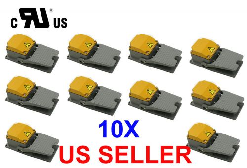 NEW (10) Heavy Duty Industrial Foot Switch Pedals ==ALL ALUIMINUM CAST== L1