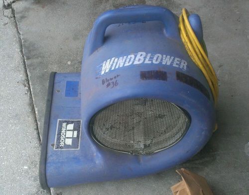 Winsor Air mover for carpet drying.