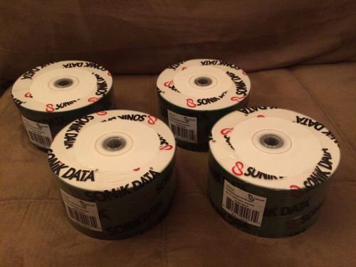 4 &#034;50-packs&#034; (200 CDs Total) Sonik Data CD-R