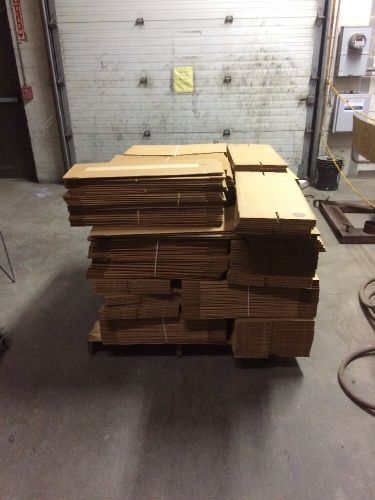 Full pallet of carboard boxes 8 1/4 x 7 x 18 3/ for sale