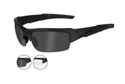 Wiley x chval07 valor smoke gray clear lens / matte black frame for sale