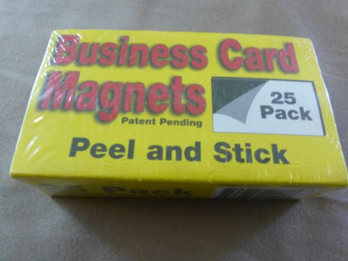 45 Business Card Magnets, Peel and Stick