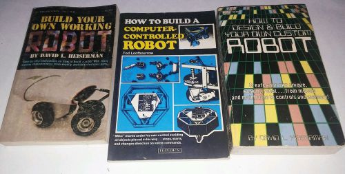 3 Retro Robot Design books Build Custom Robot building computer-controlled