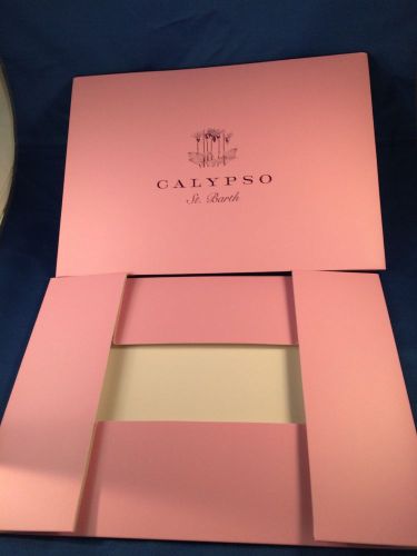 Lot of 10 - Calypso St Barth Gift Box Pink 11&#034; x 8&#034; x 2.75&#034; Jewelry