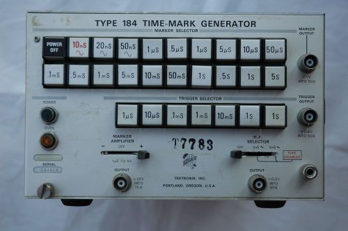 Tektronix Type 184 Time Mark Generator, Calibration, Works Great! Nice Condition