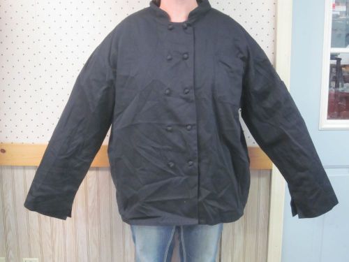 Chefwear Executive Black Chef Coat Jacket 3X Very Good Condition CHEF COAT