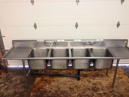 Advanced service equipment 4 compartment sink for sale