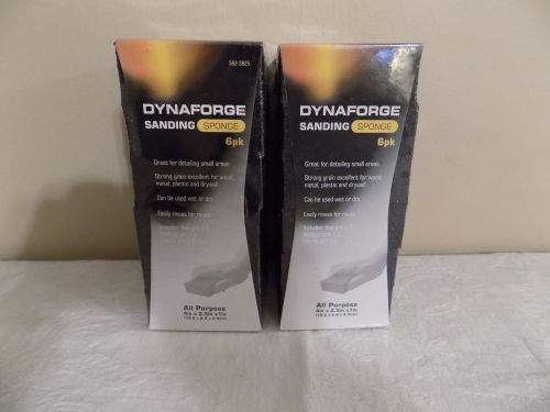 Dynaforge Sanding Sponges 2 packs of 6, 3 types of Grit Fine/Medium/Course *NEW*