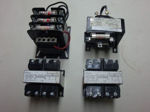 Lot Of 4 Used Square D &amp; Allen Bradley Control Transformers No Reserve!