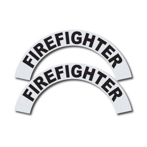 3M Reflective Fire/Rescue/EMS Helmet Crescents Decal set - Firefighter