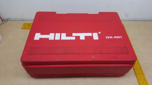 Hilti  dx451 powder actuated tool kit, fastening system piston drive nail gun for sale