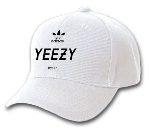 New!!! Adidas Yeezy Logo Hot Caps White Hats Accessories Baseball Cap Hat Men&#039;s