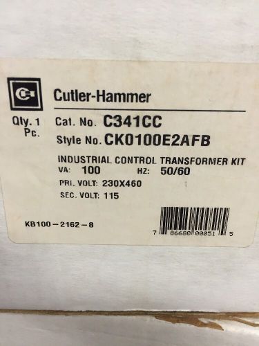 Eaton C341CC CK0100E2AFB Power Control Transformer 100VA Cutler Hammer