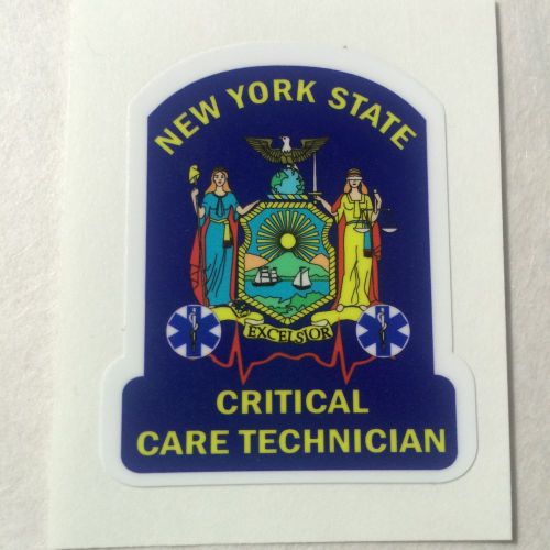 New York State Critical Care Technician Exterior applied Decal 2&#034;