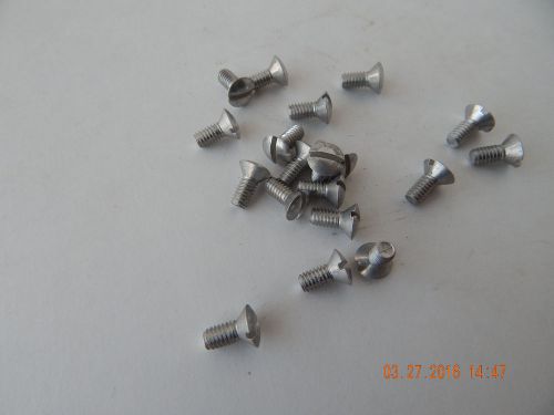 Aluminum oval head slotted machine screw.  8/32 x 3/8&#034;.  50 pcs. new for sale