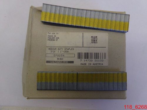 Qty=5,000 ISANTA EP825N 3/16 x 1 18 Ga Medium Duty Staples Galvanized