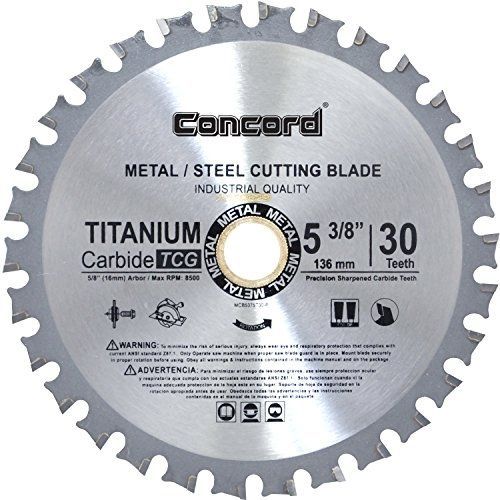 Concord Blades MCB0538T030HP 5-3/8-Inch 30 Teeth TCT Ferrous Metal Cutting Blade