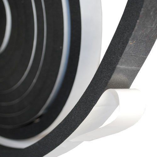 Sponge neoprene stripping with adhesive 1/4 inch wide x 1/8 inch thick x 50 f... for sale