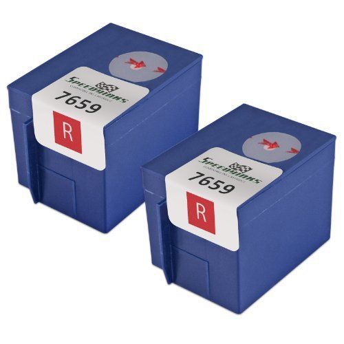 Pitney Bowes 765-9 Premium Compatible High Value Red Inkjet Cartridge. DUAL PACK