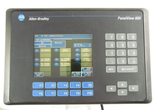 Allen Bradley, PanelView 600, 2711-K6C1, Color Interface Panel, Good Shape