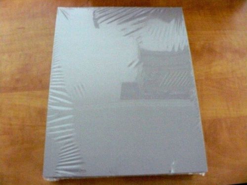 Linen Report Cover, Square Corner, Charcoal, 11.25&#034; x 8.25&#034;, 200ct