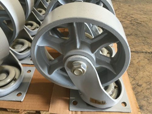 Fairbanks 8&#039;&#039; x 2.5&#039;&#039; heavy duty swivel caster wheels model 25-8 irb for sale