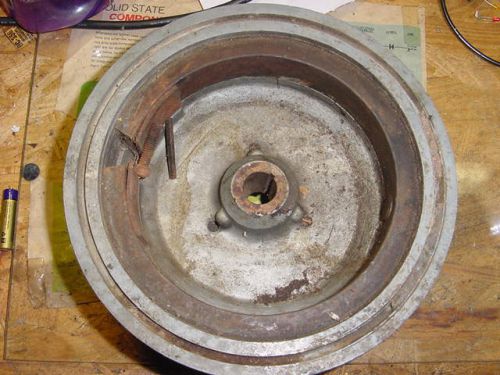 Lauson Flywheel for Eiseman Magneto Model 71-R 8 inch with rope pulley with key