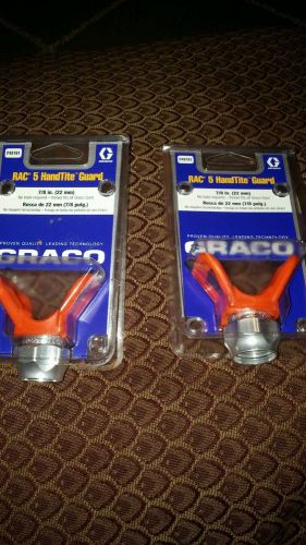 2 brand new graco Rac 5 Handtite Guard Tip Guard 7/8&#034; Thread # 243161