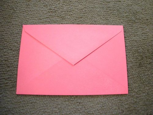 100 (red) envelopes 5 3/4 x 8 1/2 for valentines, wedding, greeting,stationary for sale