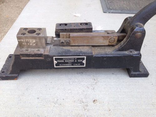 Frank Waner &amp; Sons Steel Cutting Creasing Rule Maker Bench Top