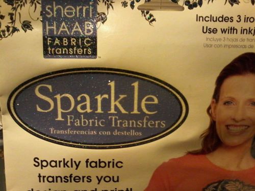 SPARKLE heat transfer iron on paper for light color fabric: 8.5X11 - 100 sheets