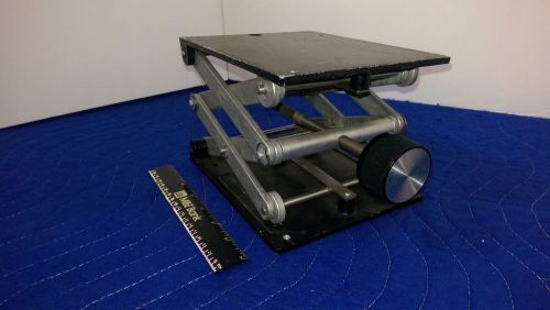 Fisher Scientific 7x6 Surface Labjack Scissor Lift equipment support bench jack