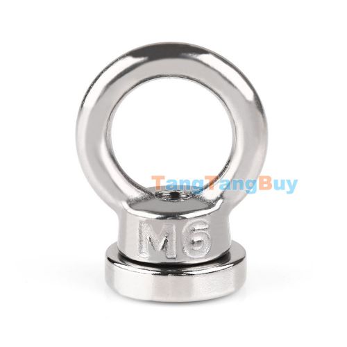 Strong N52 Neodymium Eyebolt Circular Rings Magnet 20x5mm For 7KG Salvage