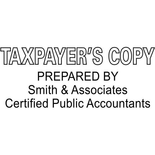 Taxpayer&#039;s Copy Stamp - Self-Inking Accounting Rubber Stamp  - Trodat 4913