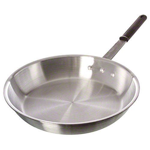 Pinch (afpn-14h)  14&#034; natural finish aluminum fry pan w/ silicone handle for sale