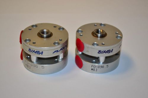 2 New BIMBA FLAT-1 USA Pneumatic Round Compact Cylinders # FO-090.5 1-1/16&#034; Bore