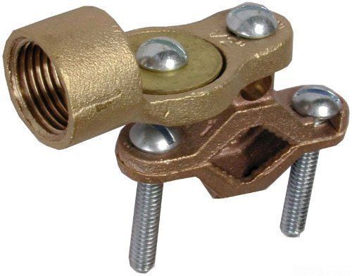 Grounding clamp with hub 1/2-1&#034; pipe  and 1/2&#034; hub copper -  5 pack for sale