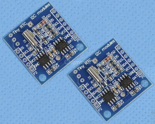 2PCS RTC Real Time Clock DS1307 I2C AT24C32 Module for arduino AVR PIC 51 ARM WW